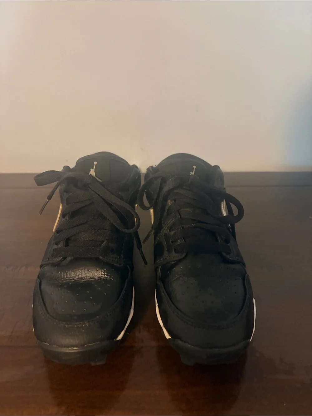Jordan Low Kids Black and White Cleats